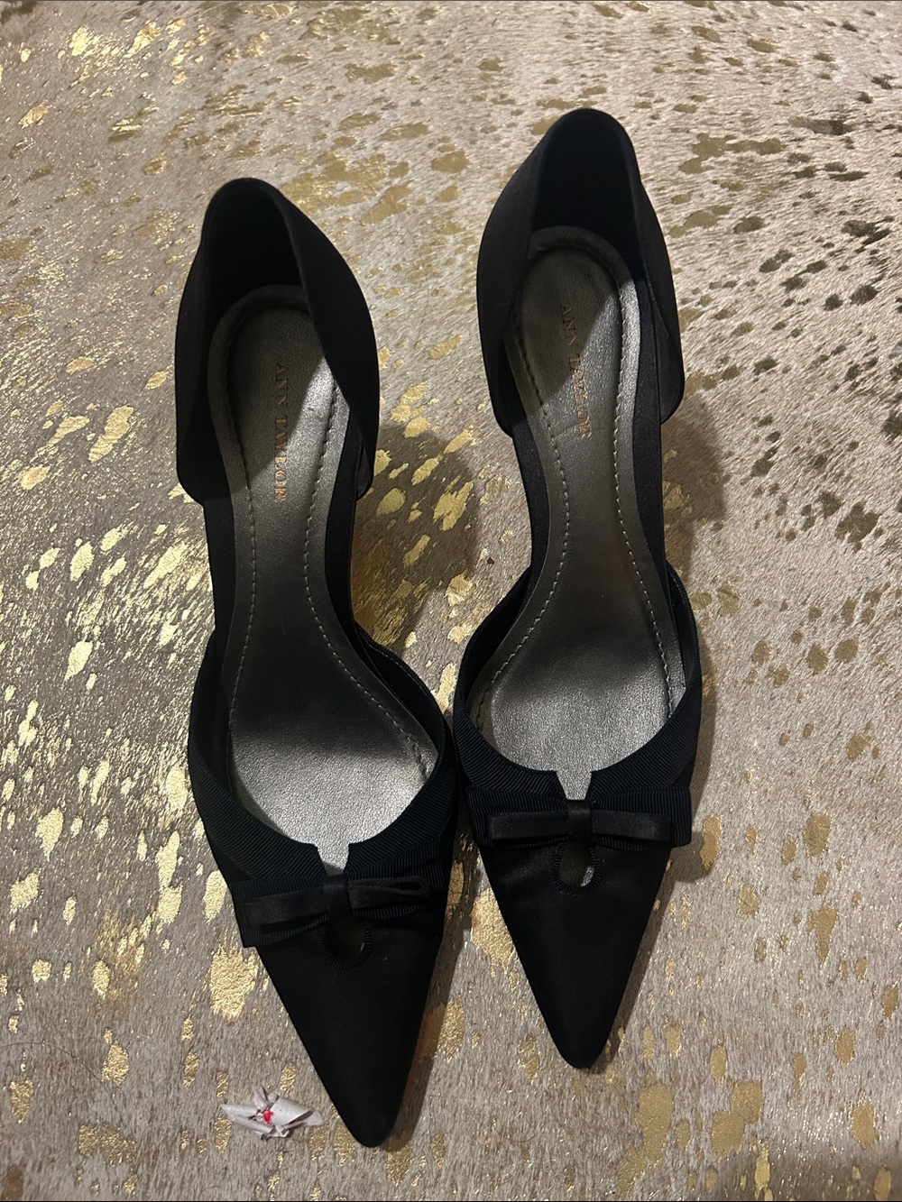 Ann Taylor satin heels